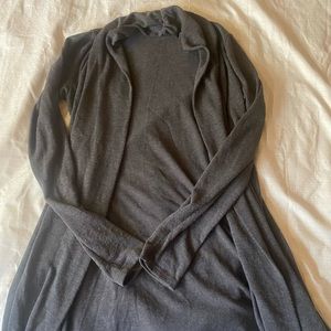 Gray cardigan